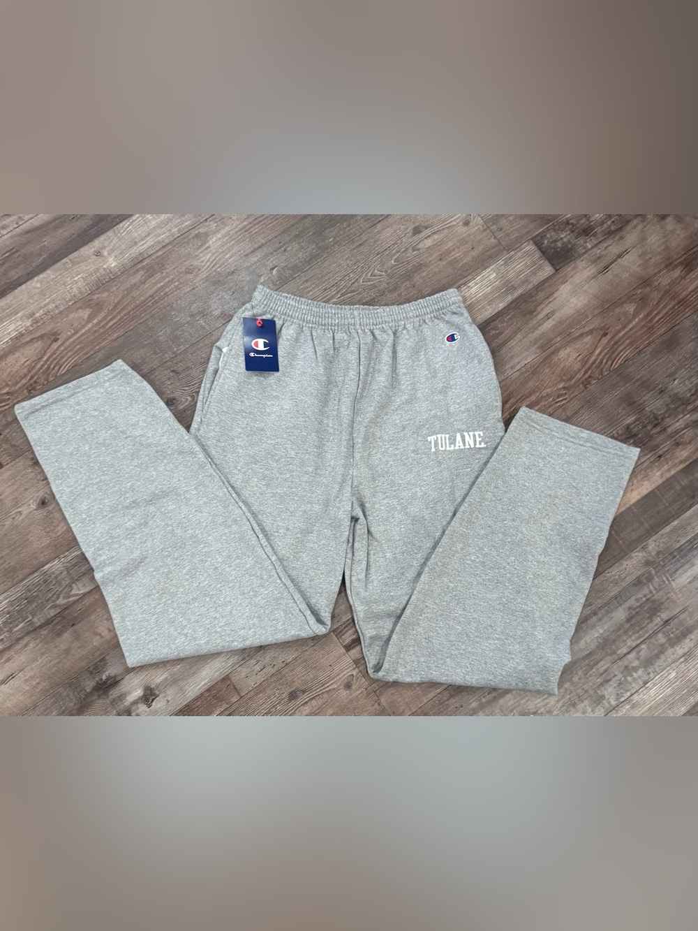 New With Tags Tulane University Roll Wave Men’s Champion Sweatpants Gray Large